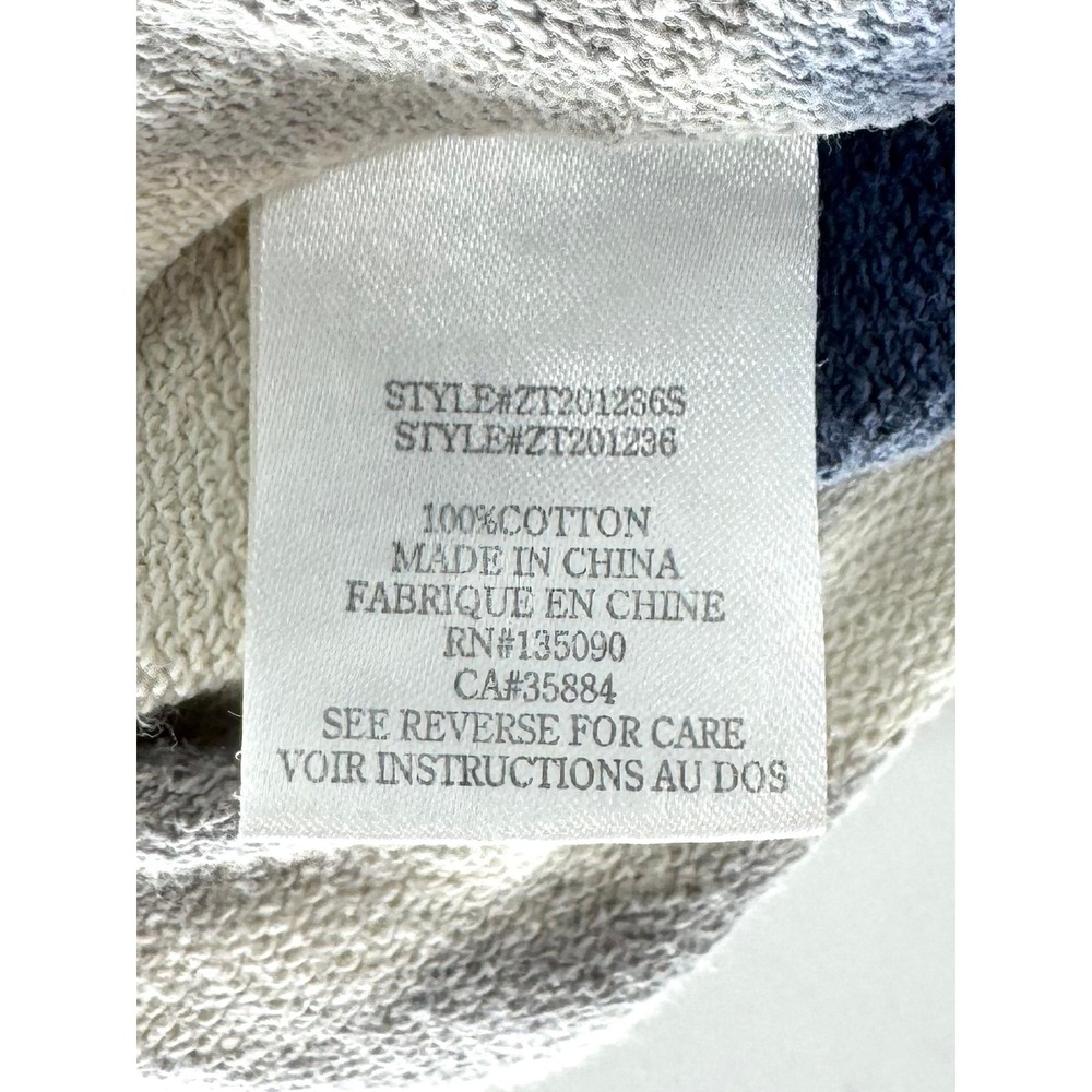 Z Supply Womens Tie Dye Cropped Sweatshirt Blue Grey Cotton Size Medium - Picture 6 of 7